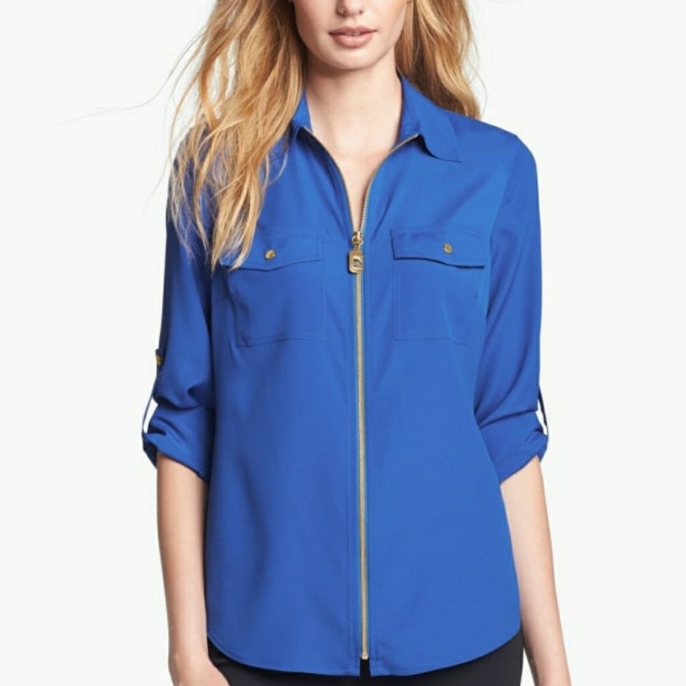 MICHAEL Michael Kors Zipper Blouse